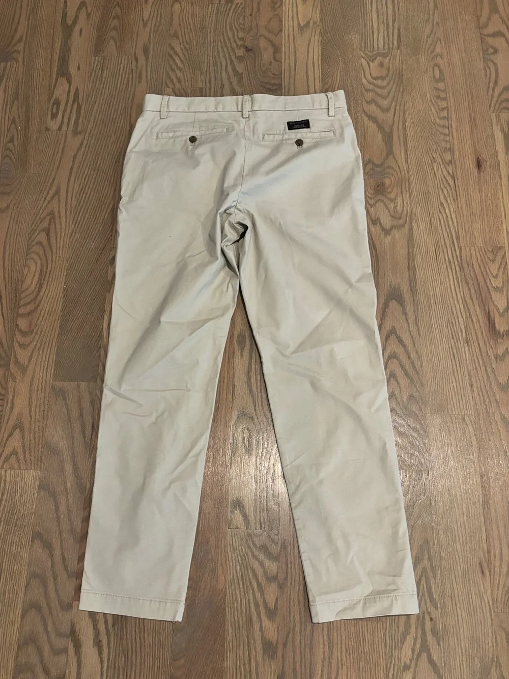 NWOT Banana Republic Lived In Slim Light Khaki Chino Pants 30x30 Cream